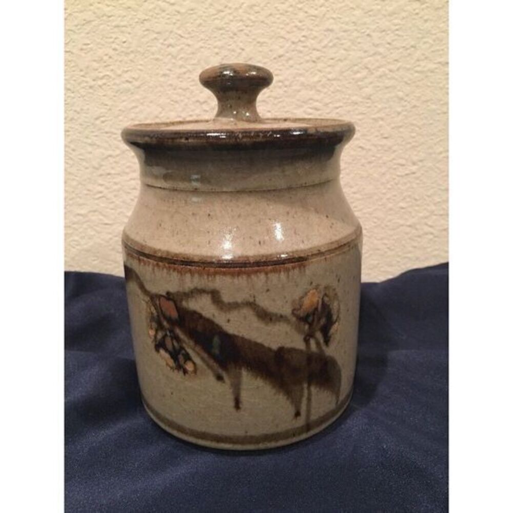 Allan Letts Cannie Ridge Harcourt Australian Studio‎ Art Pottery Stoneware Jar